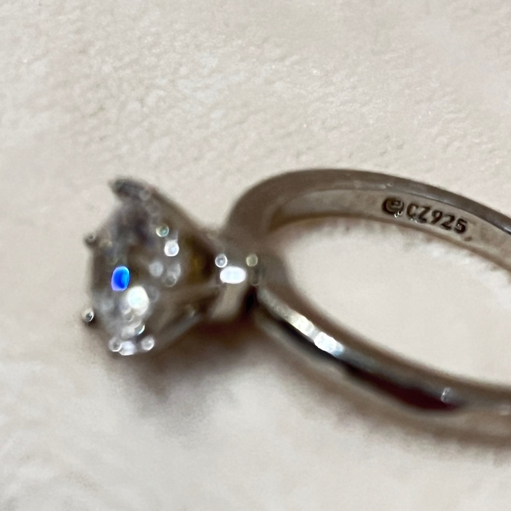 $90 Each — Cubic Zirconia/Swarovski Crystal Rings—Sizes 7-8 - Picture 3 of 5